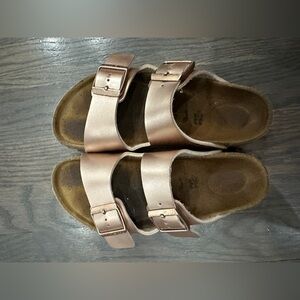 Birkenstock Rose Gold Arizona Sandals